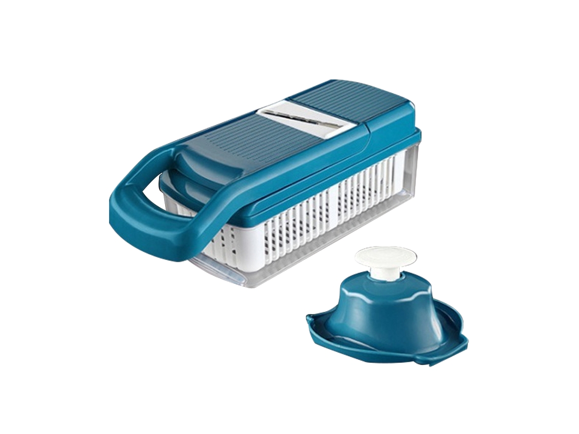 Ferramenta Ralador Ajustável Manual Fatiador de Legumes Multifuncional Cortador com Caixa Armazenamento Portátil UISAVE