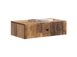 Mesa lateral de parede MAISON EXCLUSIVE madeira antiga 59x34,5x17 cm
