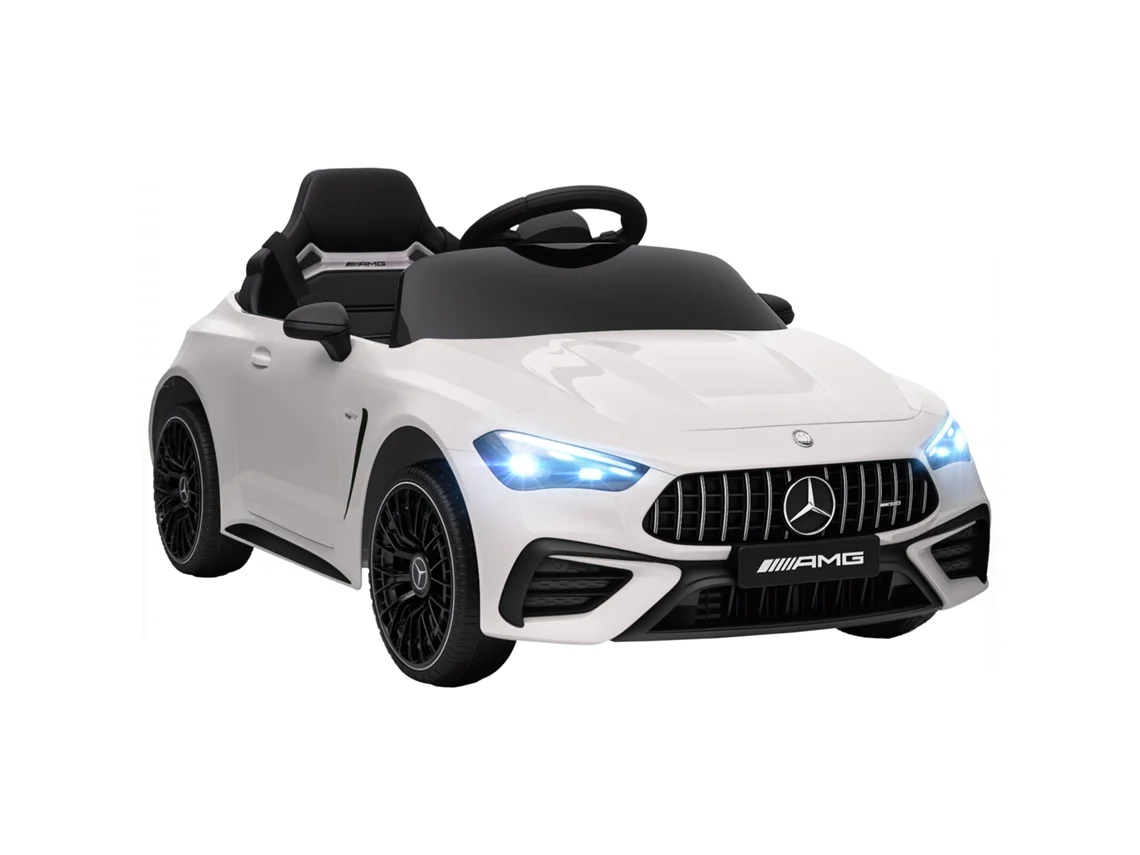 Carro Elétrico 12v, Controle, Led, Música, 3-6 Anos, Branco