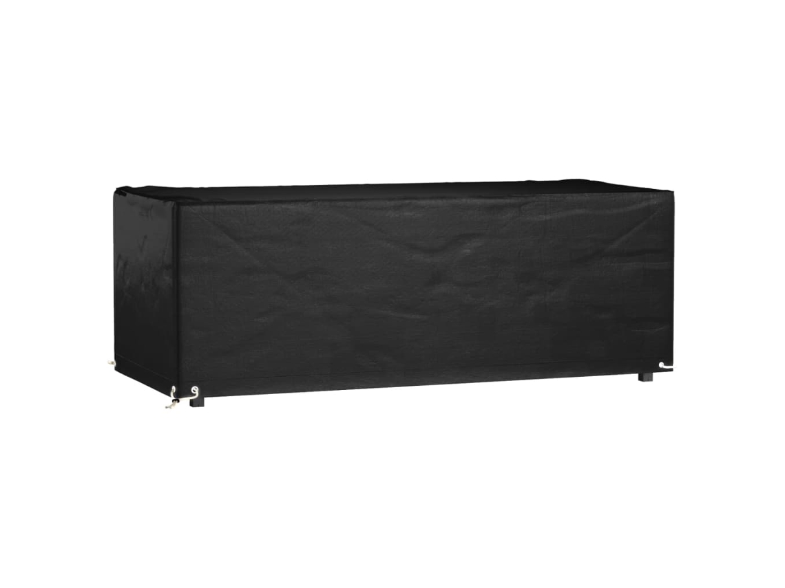Vidaxl Capa P/ Mobiliário De Jardim 8 Ilhós 192x82x65 Cm Retangular