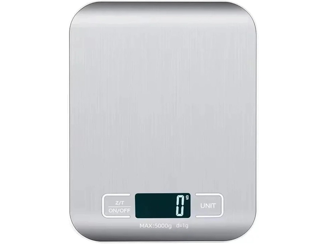 Balança De Cozinha Digital 5kg 1g – Eletrônica Com Painel Em Aço Inoxidável Casa, Joias E Ingredientes – Utensílio