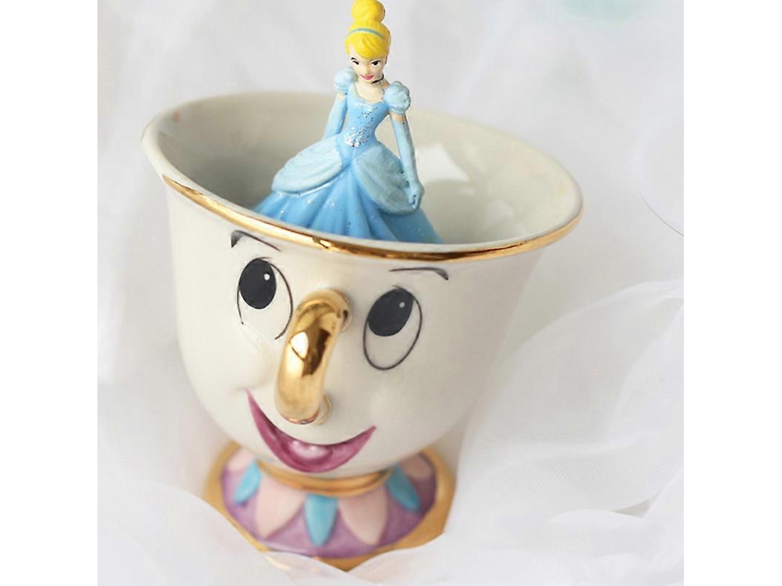 Conjunto Chaleira Caneca Bule Bela E A Fera Desenho Novo Presente Aniversário