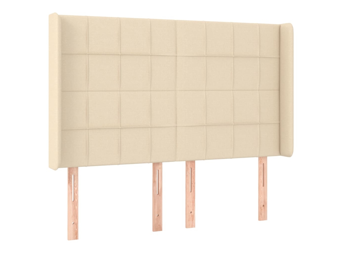 Headboard, Headboards Vidaxl Creme Tecido (147 X 16 X 118/128 Cm)