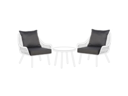Conjunto De Fundas De Cojín De Exterior Beliani Laureto De Poliéster Gris 57x57x12