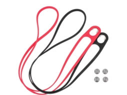 Conjunto De 2 Alças De Pescoço De Silicone Vermelhas Para Celulares, Fáceis De Usar.