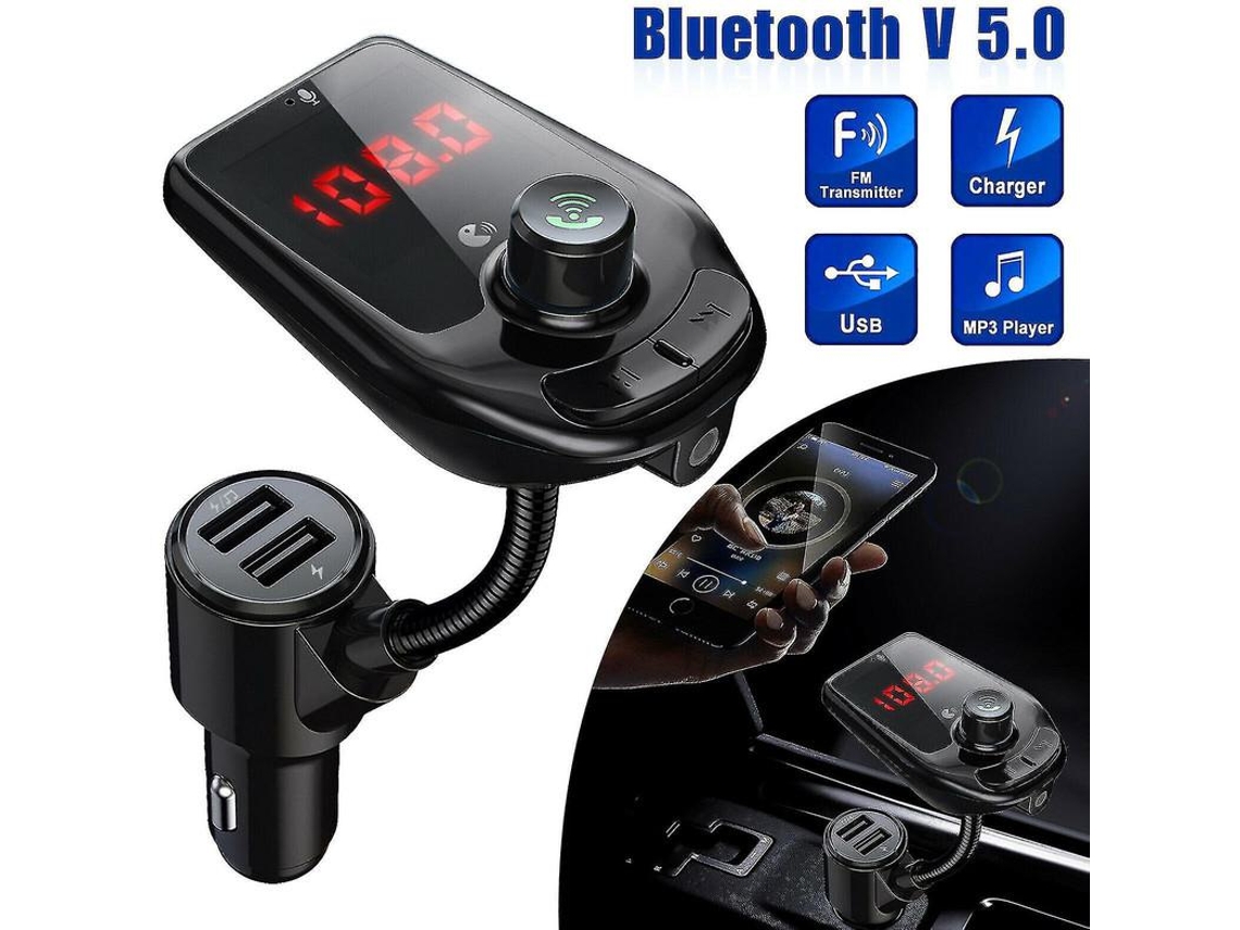 Transmissor Fm Bluetooth Yizhood D5 Lcd Grande Modos Reprodução Preto