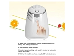 Máquina de máscara facial facial GXLO DIY, máscara facial de frutas naturais e vegetais, máquina de beleza CO148 S/MARCA