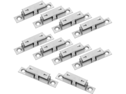 Conjunto de 10 fechaduras de esfera sensíveis ao toque para portas de armário.