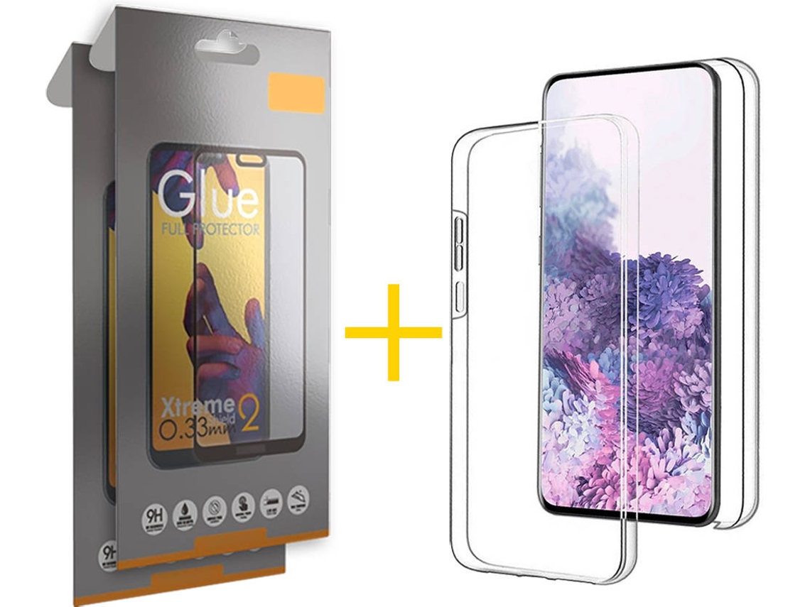 Capa + 2 Películas para Samsung Galaxy S21 Plus 5G SKYHE Transparente Claro