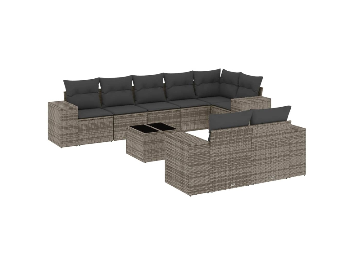 Garden Sofa Set, Garden Sofa Sets Vidaxl Cinzeto Rattan / Vime (n/a)