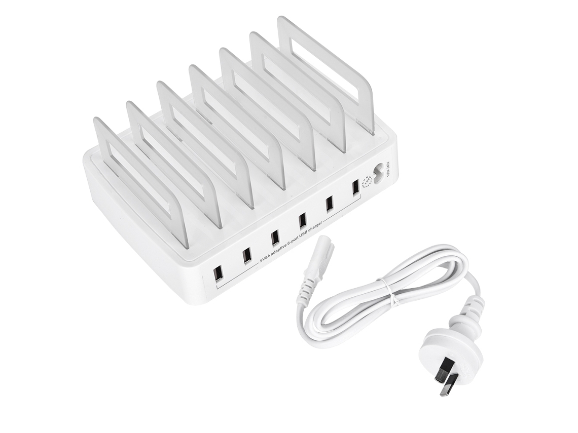 Estação de Carregamento Usb de 6 Portas com Carregamento Rápido EOOCOO