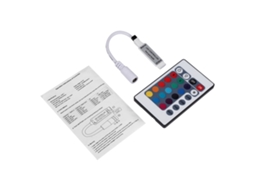 2026 controle Remoto Sem Fio Ir Mini com 24 Teclas para Tiras Led Rgb 3528 5050
