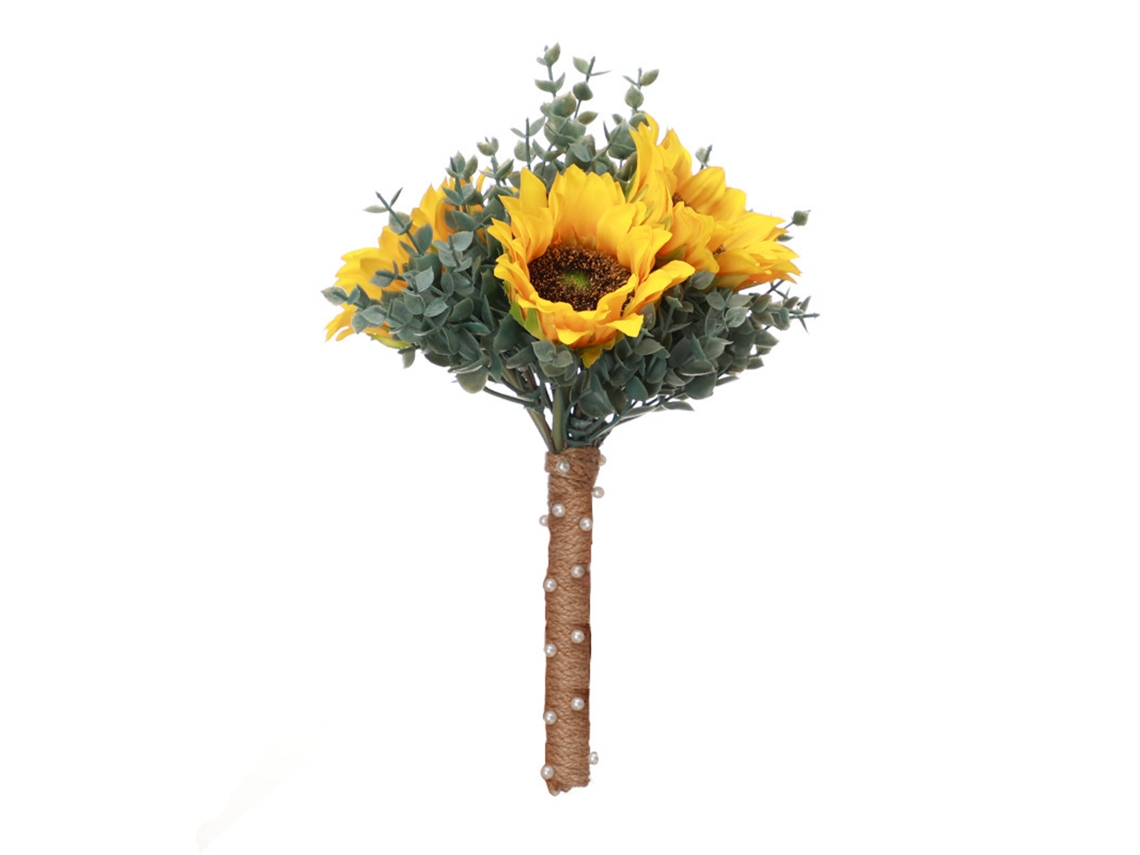 Buquê De Flores Artificiais Para Decoração De Casamento