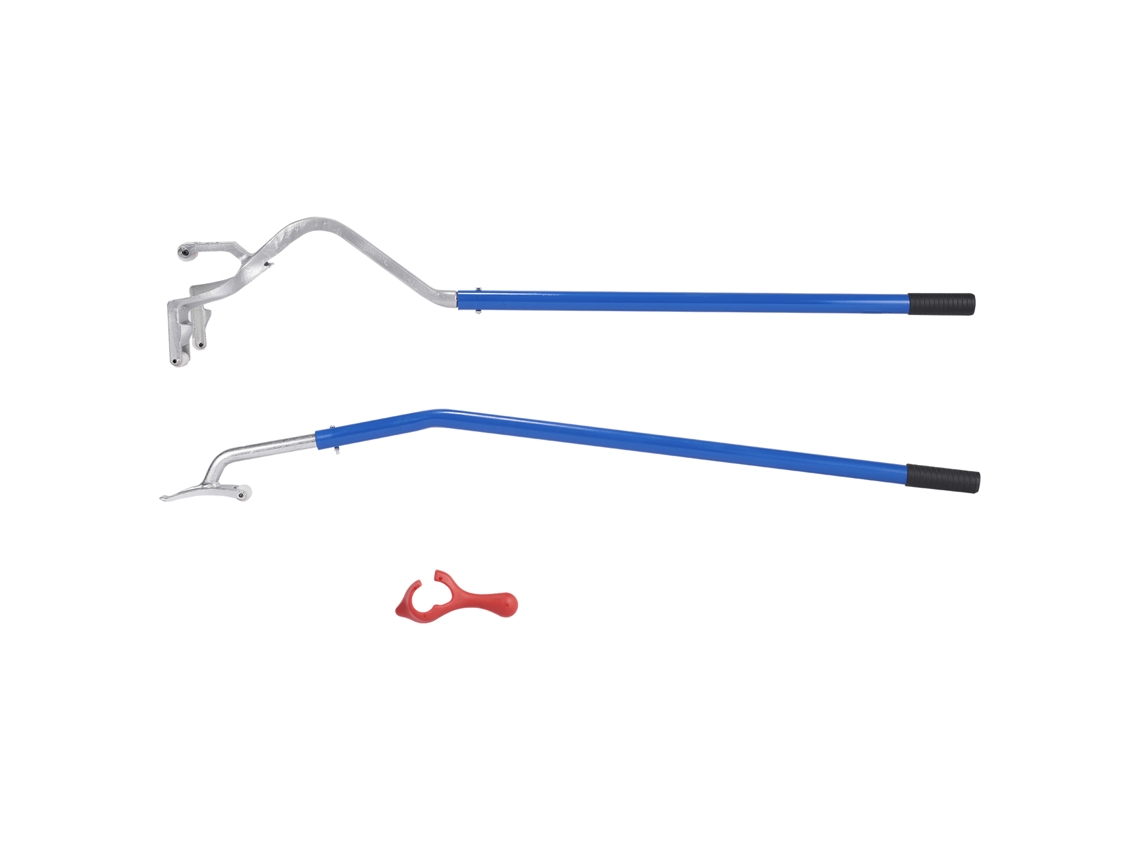Ferramenta de Desmontagem Pneus 571 622 Mm, Barra Aço para Troca Pneus, Montagem e Manual, 3 Ferramentas Taloneras Caminhões Carros, Azul