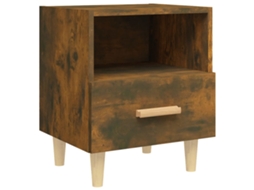 Maison Exclusive - Mesa De Cabeceira 40x35x47 Cm Cor Carvalho Fumado