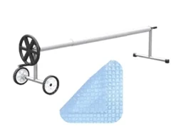 Cobertura Térmica Oxo Cristal 500 Microns e Piscina Roller Pool Aquecimento Da Piscina Economia e Gestão Simples - 6x3