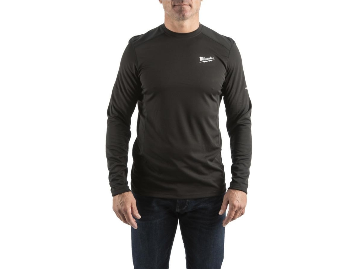T-shirt de trabalho de manga comprida Light Black Wwlsbl Xl Milwaukee