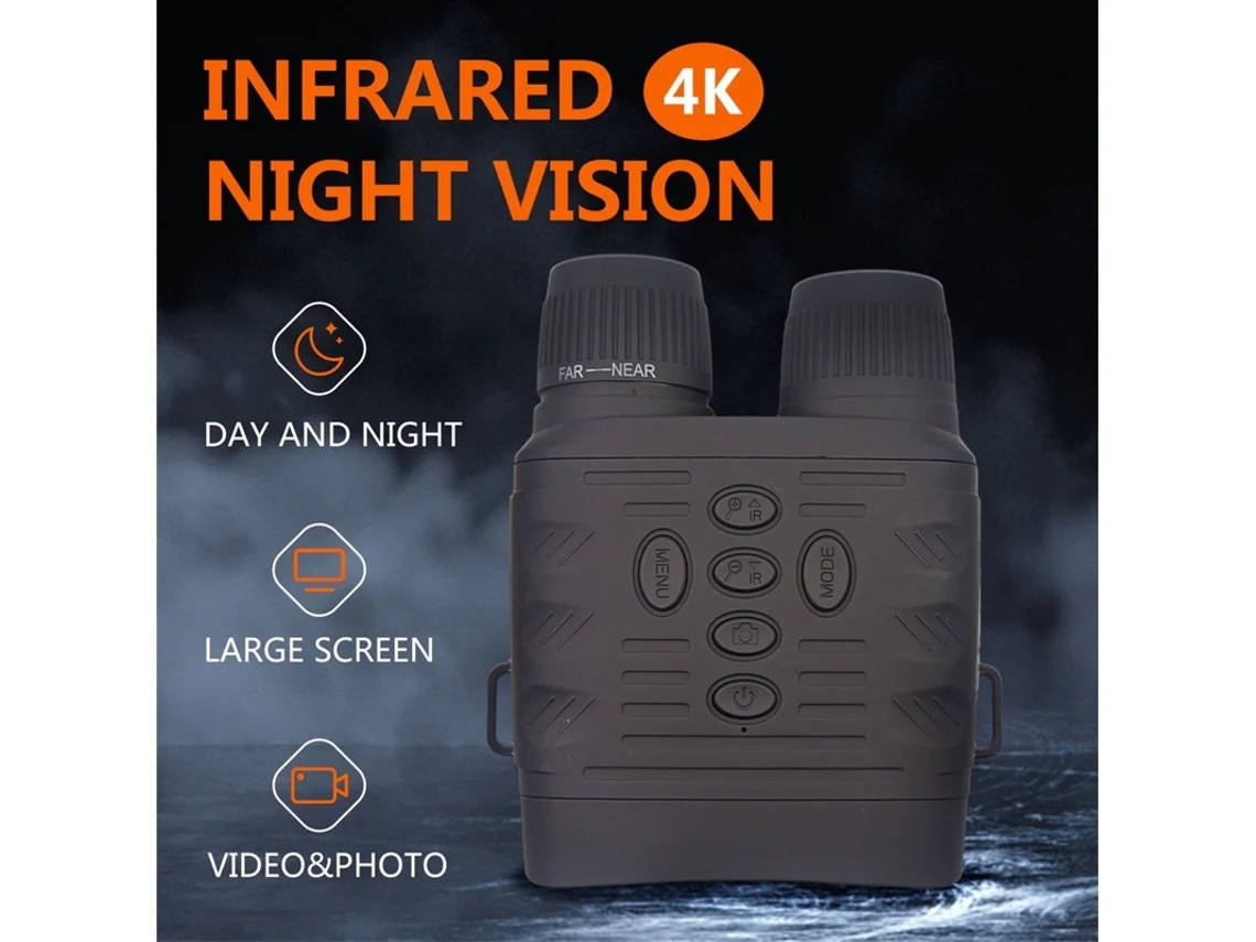 Óculos De Visão Noturna Binóculos De Visão Noturna Infravermelha 4k Noite E Dia Tela De 3 Polegadas Com Bateria Recarregável Caça Visão Notu Bestvite