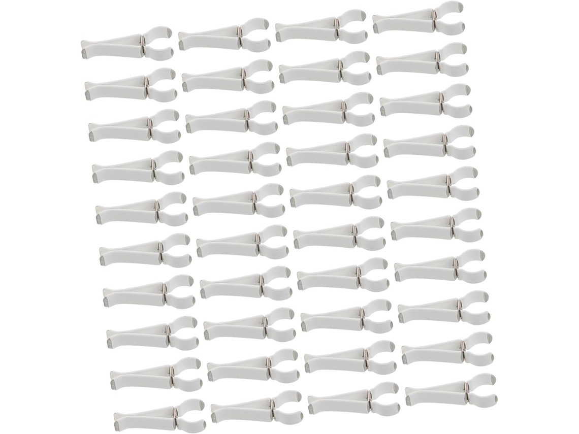 Clipes De Ventilação Para Carro, 50 Peças, Circulares, Brancos, Para Grade.
