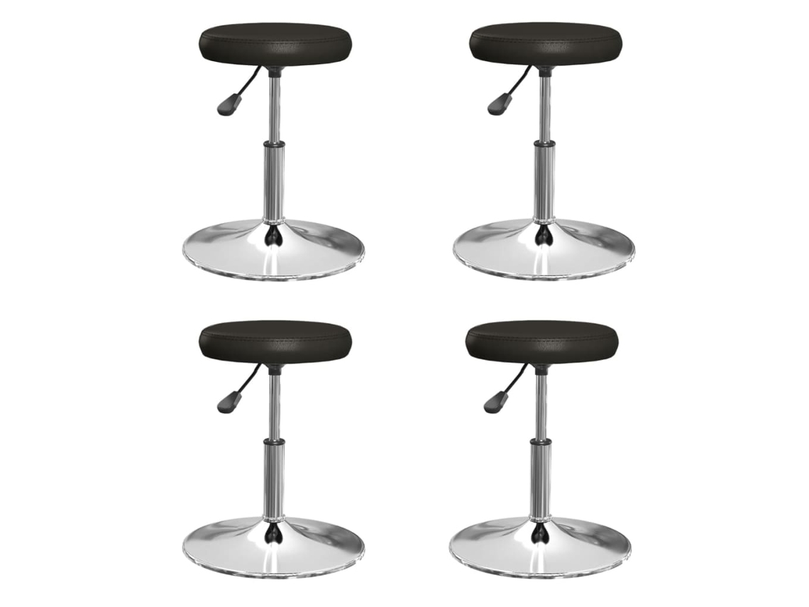 Dining Chair, Dining Chairs Vidaxl Preto Couro Artificial (n/a)