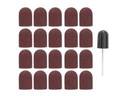 Set De Lixas Para Unhas Com Cabeças E Faixas De Lixa (16 X 25mm) Marrom