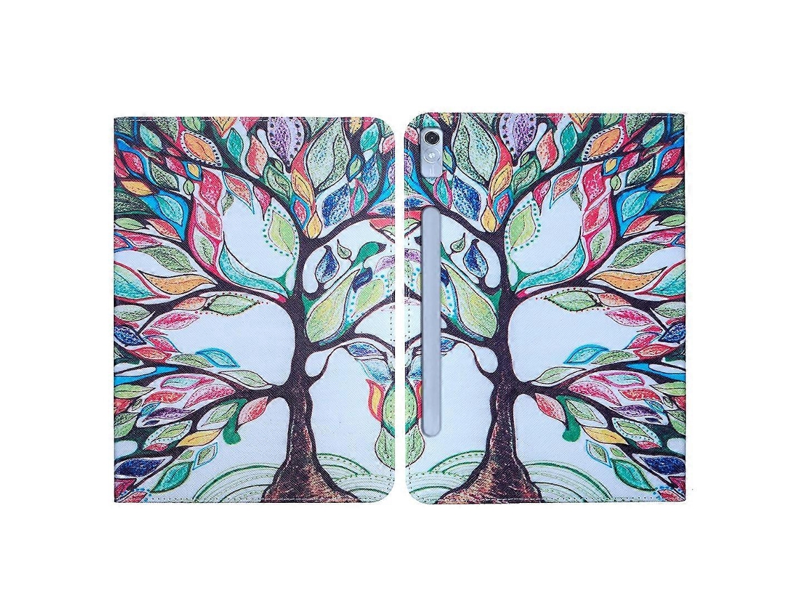 Capa De Couro Com Desenho Colorido Para Tablet Lenovo Tab P11 Pro Gen 2