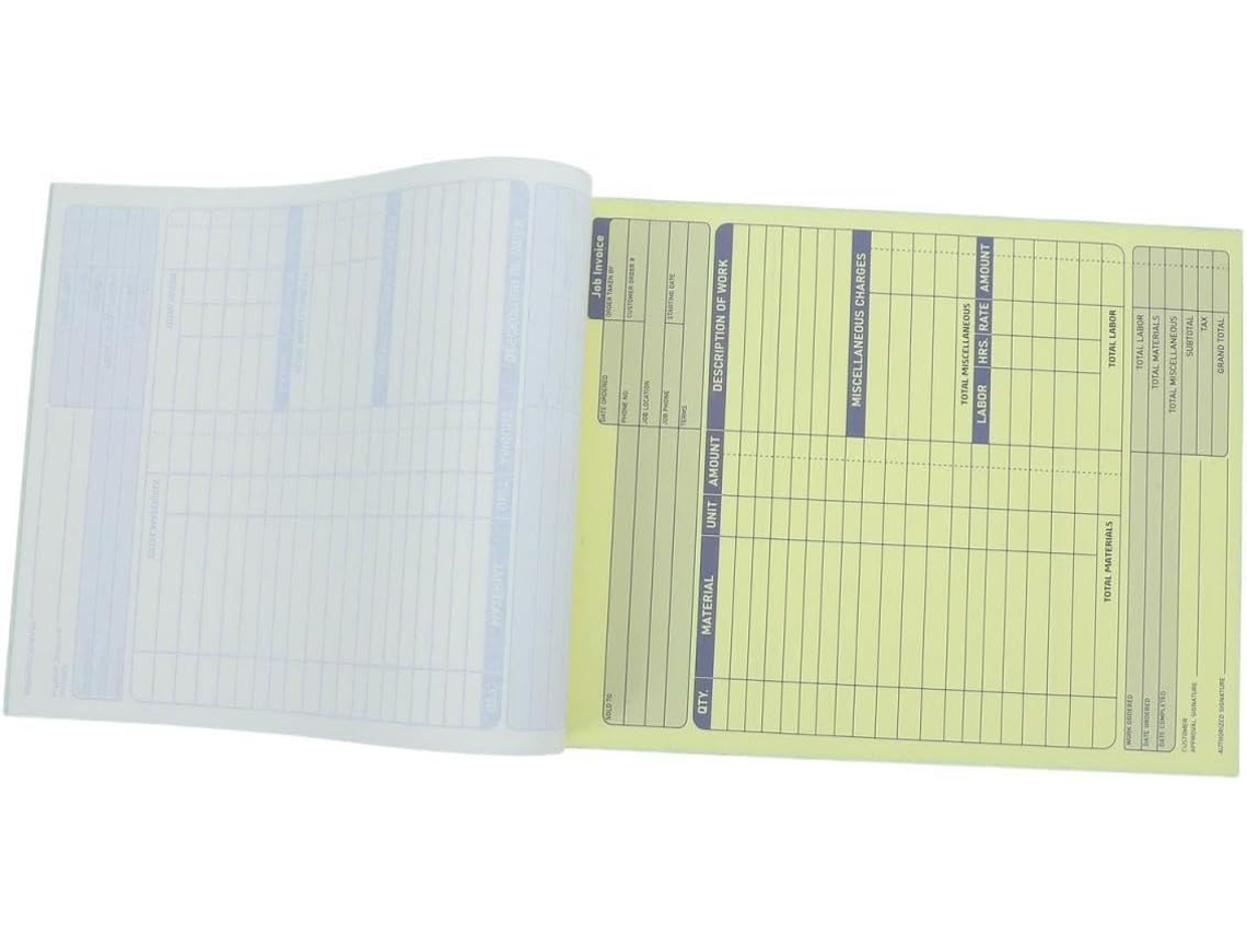 Clispeed Carnet De Commande Duplicata Em Papel Conception Multi-partes Perforations Écriture Claire Et