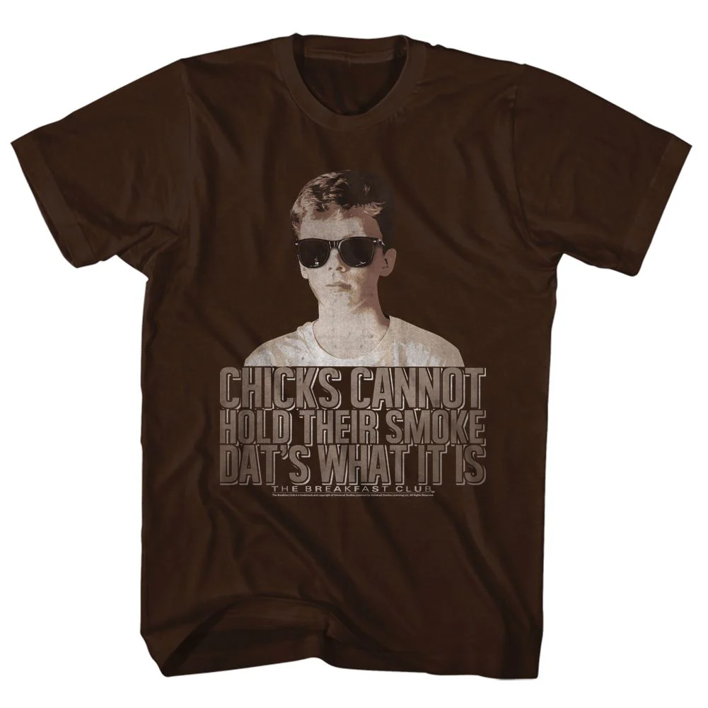 Unisex Adult T-shirt Rockinstone Breakfast Club Movie Dats It Solid Dark Chocolate Sizem