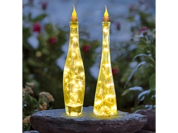 Fios de Luz de 2m com 21 Leds Ip65 Branco Quente para Decoração de Festas e Casamentos | S/MARCA