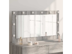 Vidaxl Espelho De Vaidade Retangular Cinza Sonoma 100 X 55 X 18 Cm