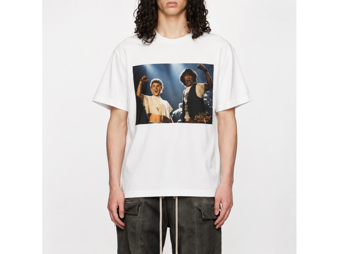 Rockinstone Bill And Ted White Adult T-shirt Size:xl