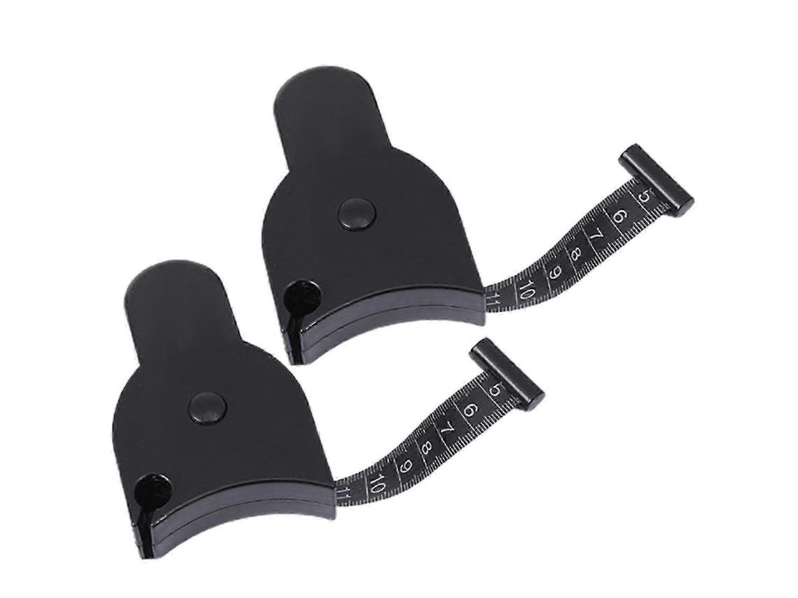 Fita Métrica Corporal Autorretrátil De 150cm/60 Polegadas Para Costura, 2 Peças Com Capa Preta