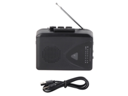 Aetheria reprodutor de Fitas Portátil Clássico com Rádio Am/fm Estéreo e Alto falantes Hifi