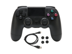 Controle Sem Fio para Jogos EOOCOO, com Vibração e Compatível com PS4