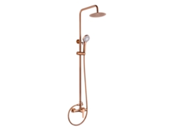 Coluna de Duche Extensível 88-125 Cm Alça Única em Ouro Rosa Escovado MICE COLLECTION