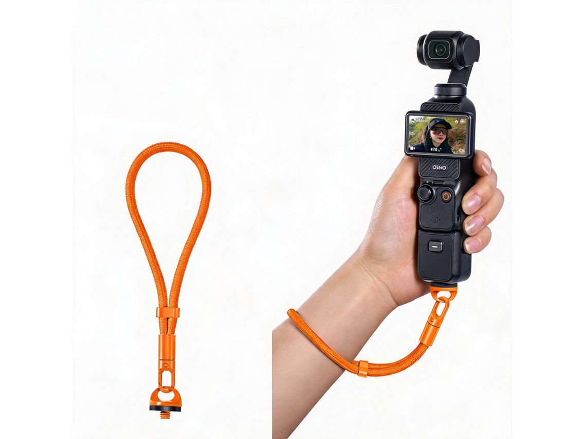 Cordão Anti perda HENTEN HOME para Dji Osmo Pocket 3/4 com Parafusos da Câmera Laranja