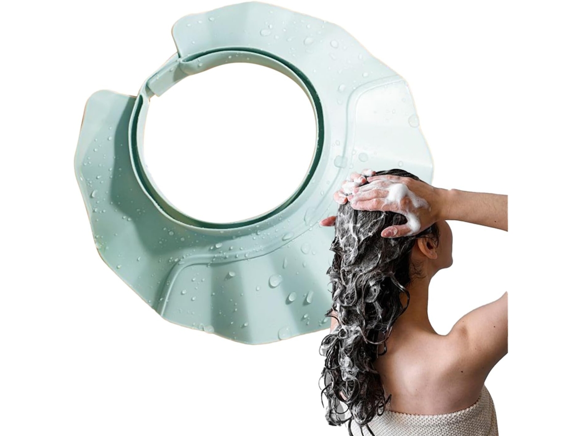Touca De Banho Protetora, À Prova De Respingos, Ajustável, Para Lavar O Cabelo, Tomar Banho, Para Crianças, Adolescentes