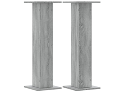 Plant Stand, Plant Stands Vidaxl Cinzeto Madeira Processada (30 X 30 X 95 Cm)