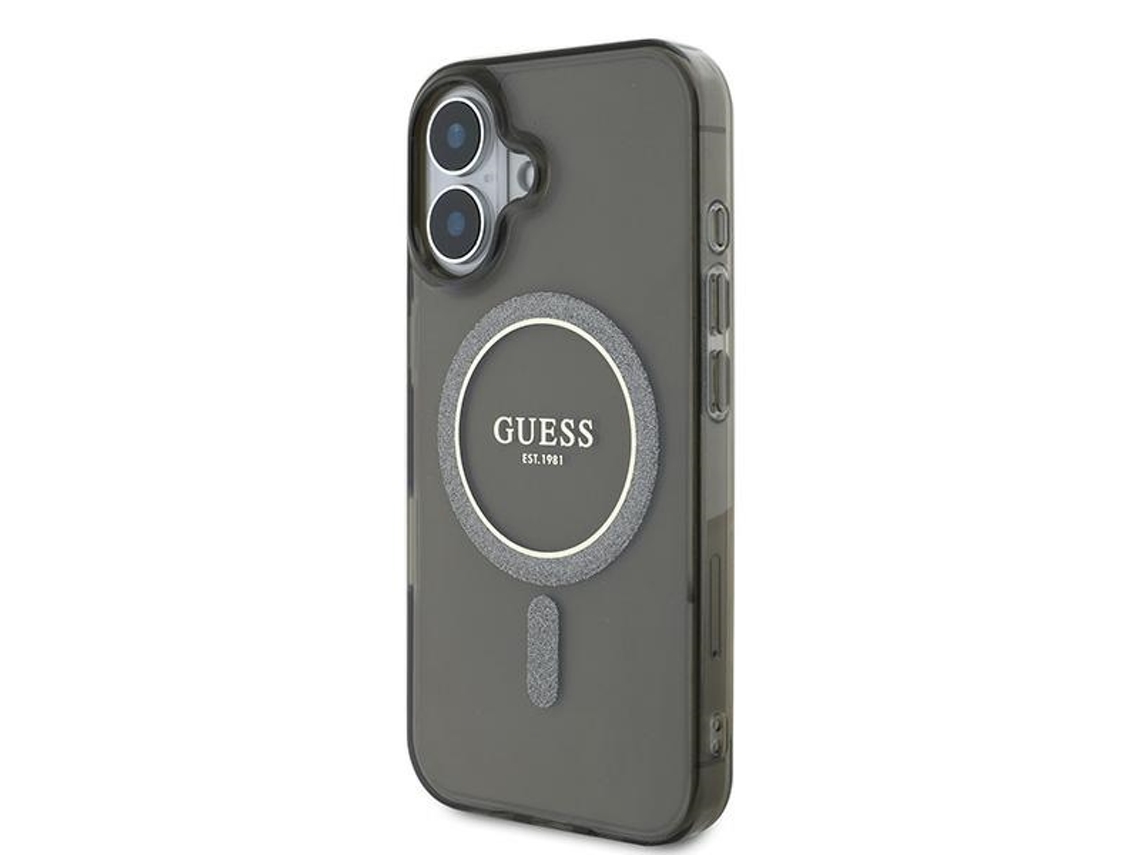Capa para iPhone 16 GUESS Rígida Preto