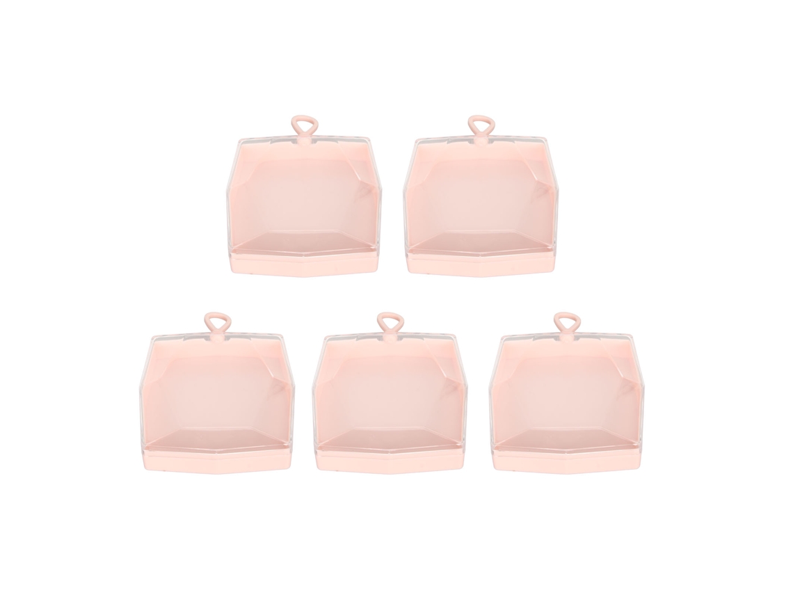 Conjunto De Caixas De Armazenamento Para Puffs De Maquiagem Portáteis E Joias