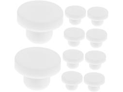 Artibetter Conjunto De 10-rolhas Silicone Sólido Reutilizáveis Para Garrafas Vinho E Pimenta, Duráveis E Compactas Para