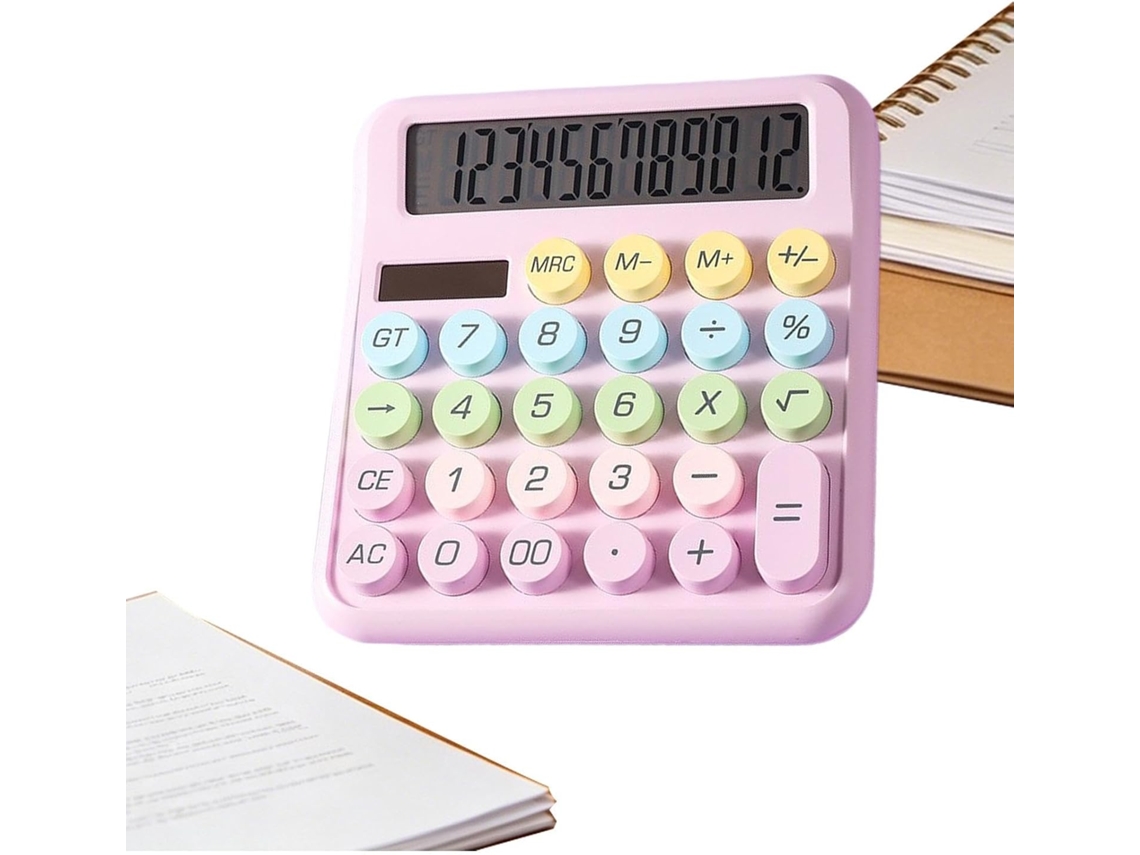 Calculadora De Mesa Solar Com Visor Lcd, Para Cálculos Básicos