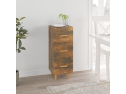 Aparador 34,5x34x90 cm Madera Procesada Color Roble Ahumado