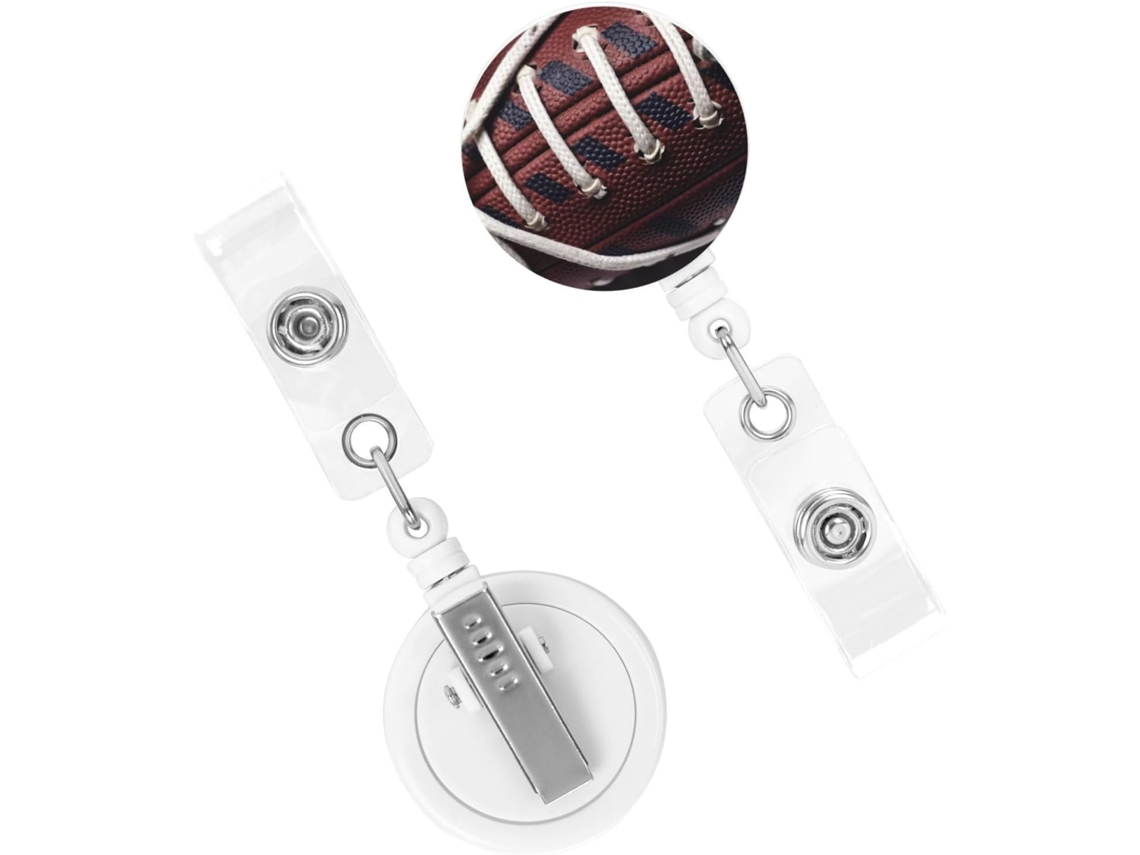 Suporte Retrátil Crachá, Suporte Retráteis Crachá Reforçado, Cordas Crachá Futebol Americano, Suporte Crachá