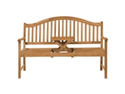 Banco de jardim BELIANI Hilo de Madeira de acácia Castanho claro 150x54x102