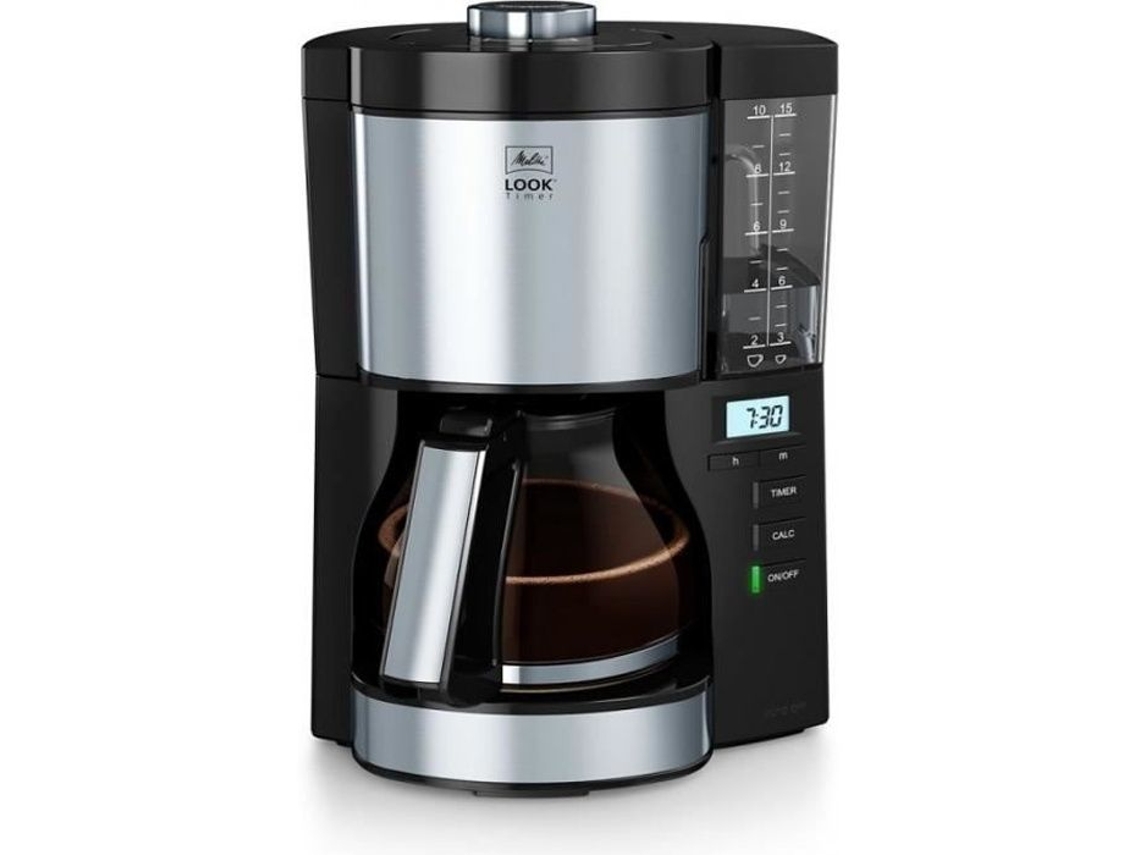 Melitta Look V Black Cafeteira Programável Timer 10 Xícaras Liberação Automática