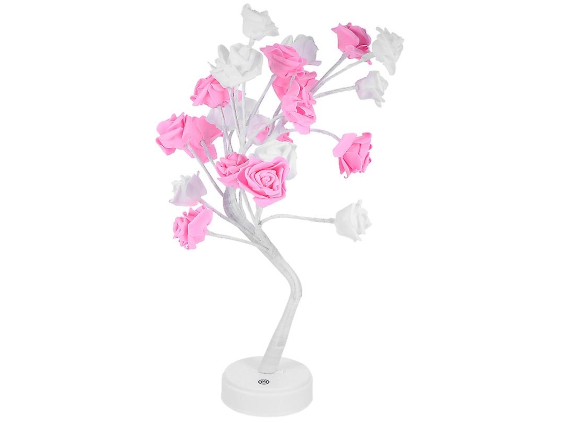1pcs Candeeiro De Mesa Flor Rosa