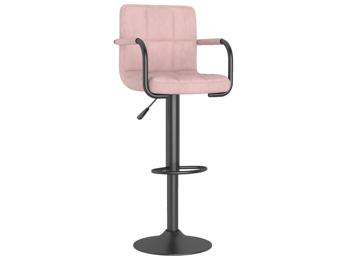 Bar Stool, Bar Stools Vidaxl Cor-de-rosa Veludo (n/a)