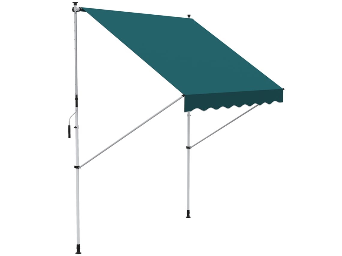 Toldo enrolável 2x1,5m com manivela, altura e ângulo ajustáveis DECORALAR TECH