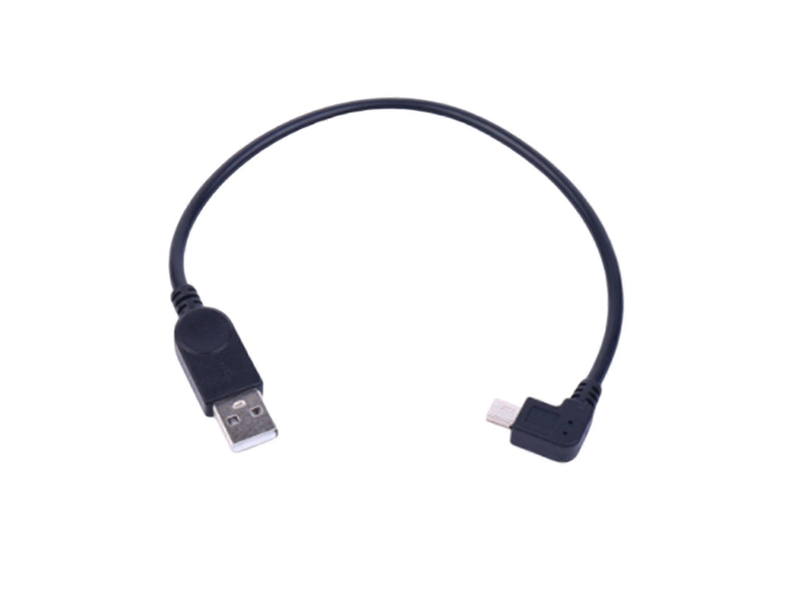 Lurelia Cabo Mini Usb, Transferência De Dados, 30cm, 2.0, 90°, Preto, Telemóveis
